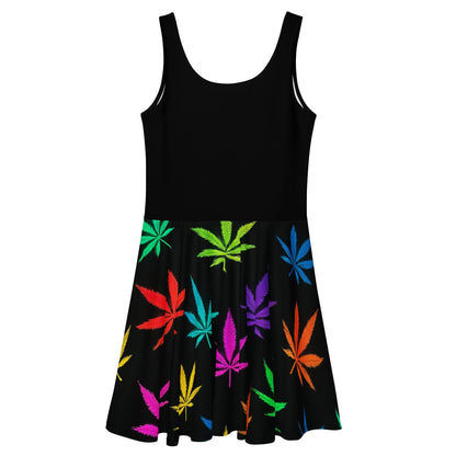Lit Af Neon 420 Skater Dress