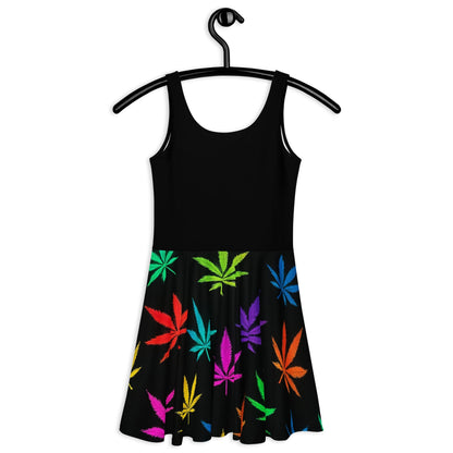 Lit Af Neon 420 Skater Dress