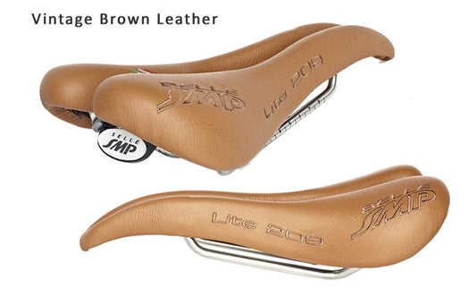 Selle SMP Lite 209 Saddle with Steel Rails (Vintage Brown)