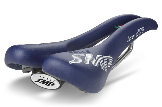 Selle SMP Lite 209 Saddle with Steel Rails (Blue)