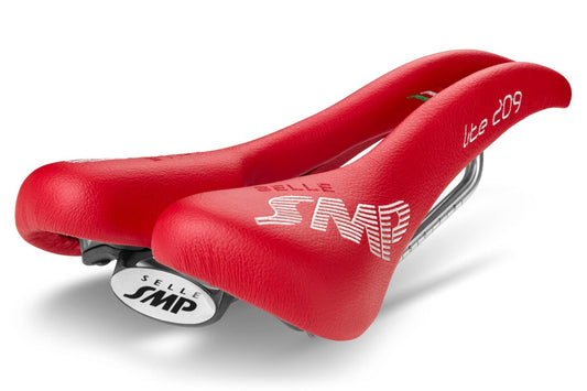 Selle SMP Lite 209 Saddle with Steel Rails (Red)