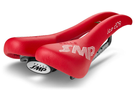 Selle SMP Lite 209 Saddle with Carbon Rails (Red)