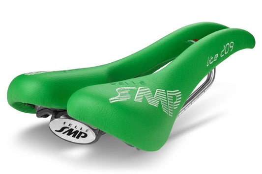 Selle SMP Lite 209 Saddle with Steel Rails (Green)