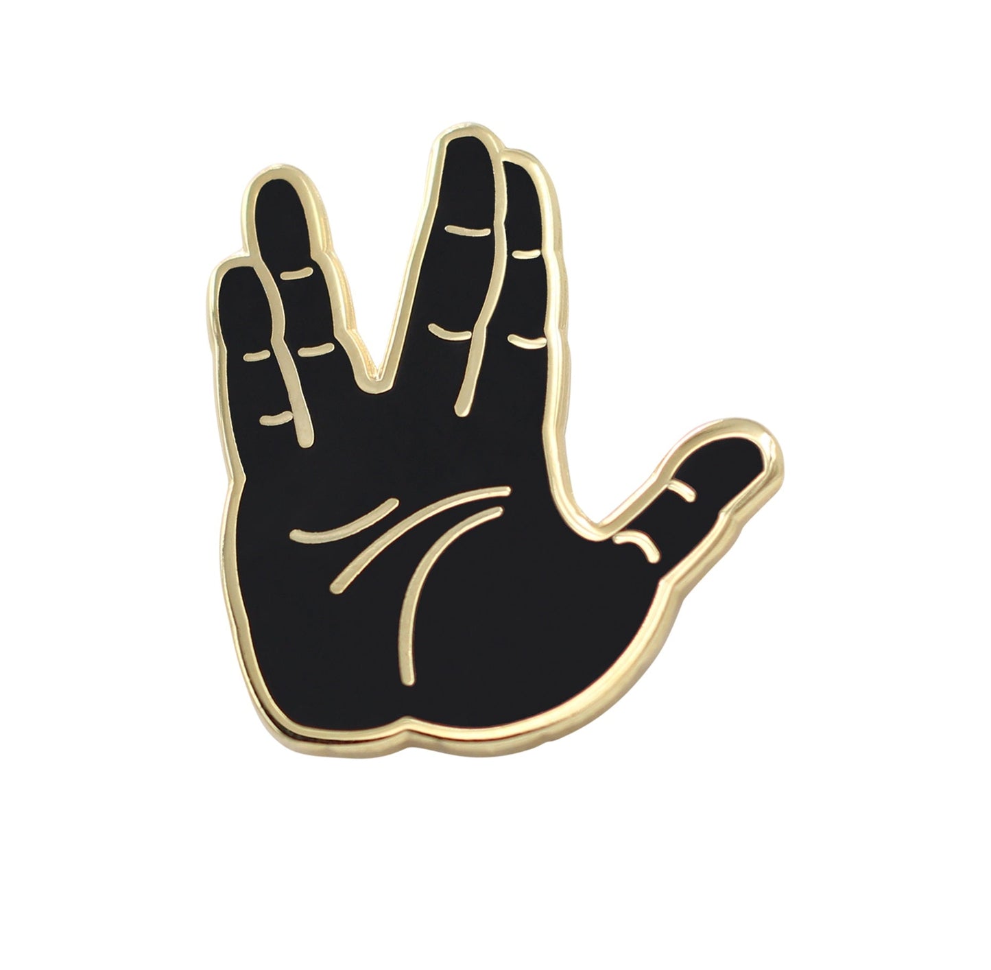 Live Long &amp; Prosper Emoji – Star Trek Enamel Pin