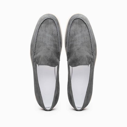 16-621-GRY LIVORNO Sueded Italian Goatskin Loafer Grey
