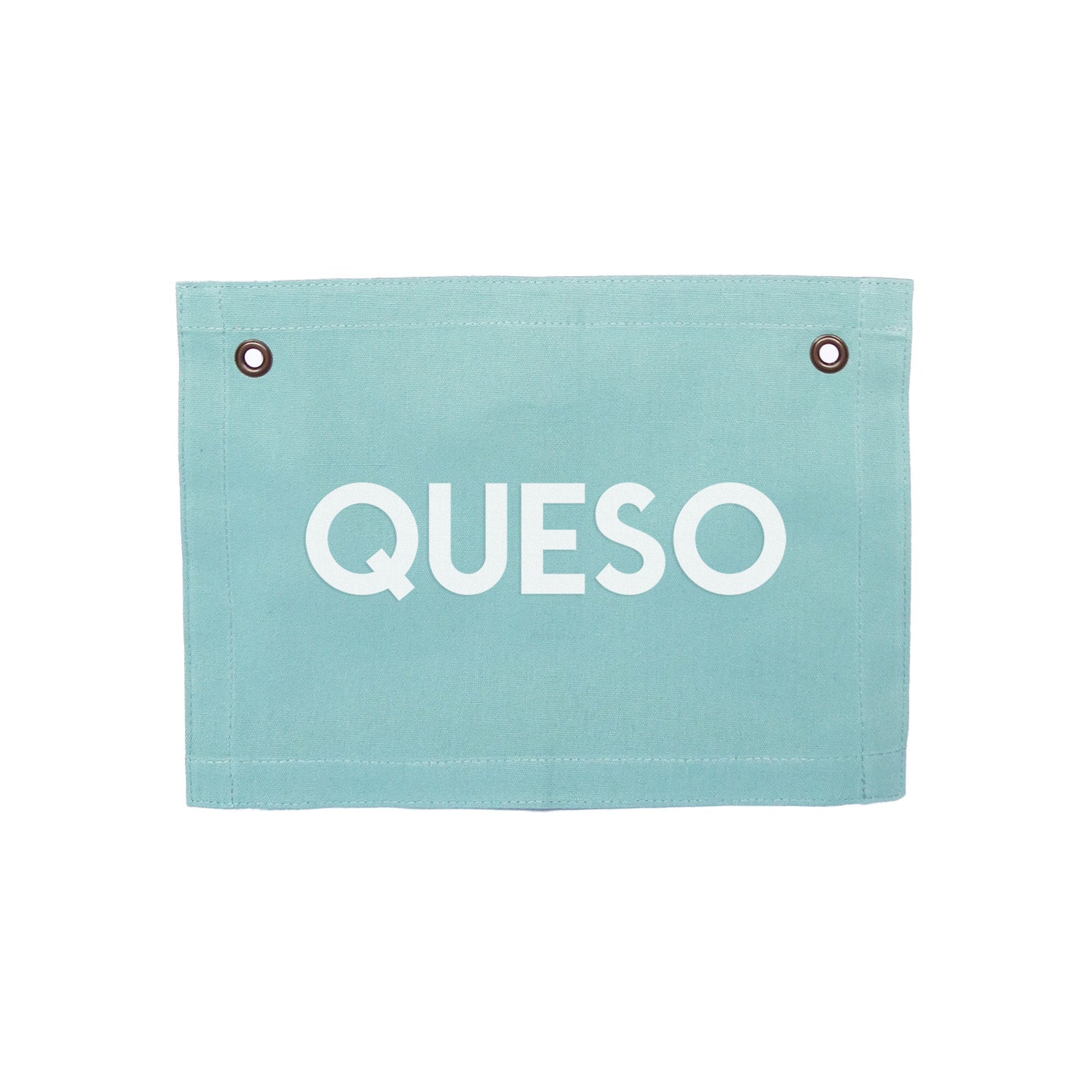 Queso Small Canvas Flag