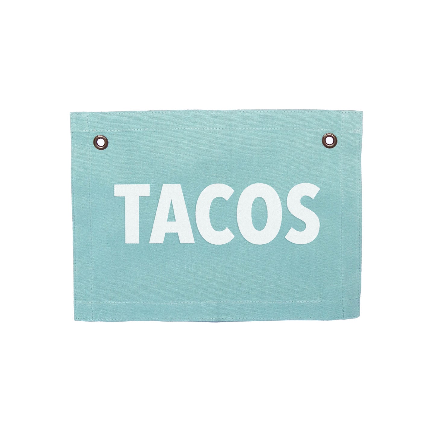 Tacos Small Canvas Flag