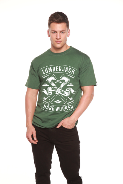 LumberJack Men's Bamboo Viscose/Organic Cotton Short Sleeve Graphic T-Shirt