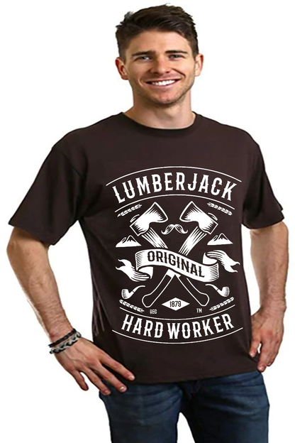 LumberJack Men's Bamboo Viscose/Organic Cotton Short Sleeve Graphic T-Shirt