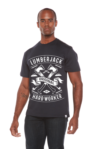 LumberJack Men's Bamboo Viscose/Organic Cotton Short Sleeve Graphic T-Shirt