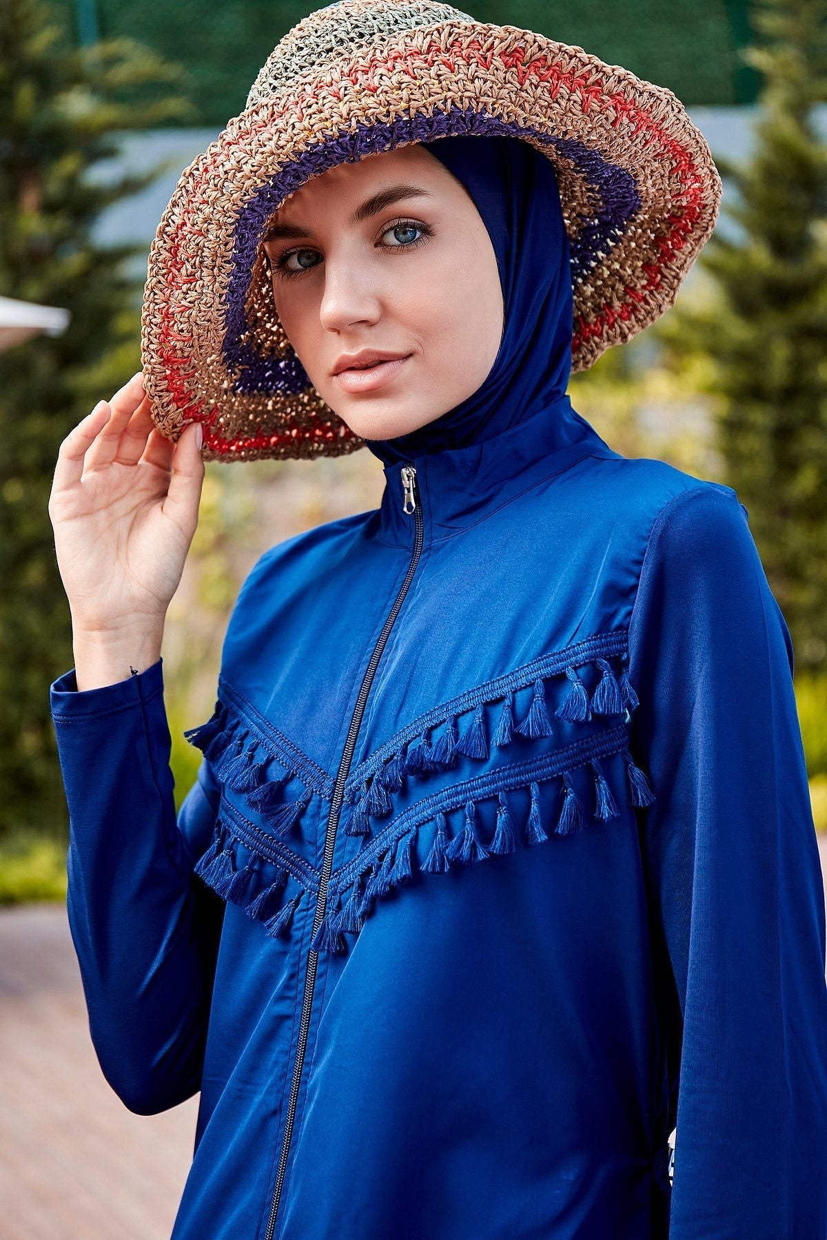 Woven Navy Burkini Modest Swimwear 1998