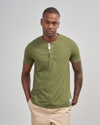 EcoKnit™ Short-Sleeve Henley