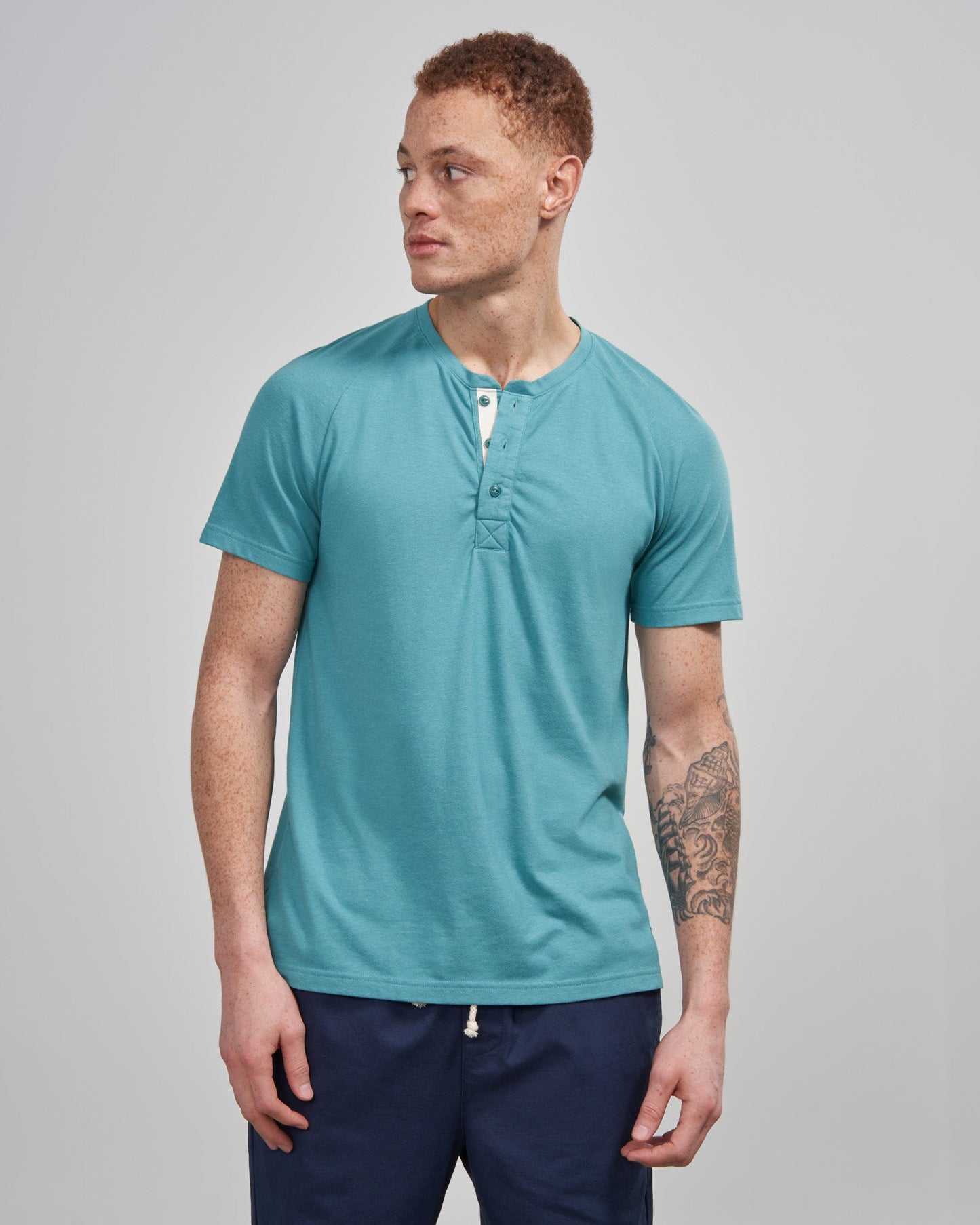 EcoKnit™ Short-Sleeve Henley