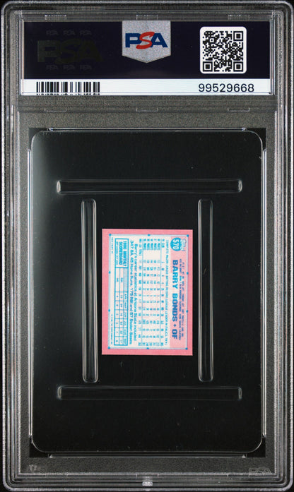 Graded 1991 Topps Micro Barry Bonds #570 Baseball Card PSA 10 Gem Mint