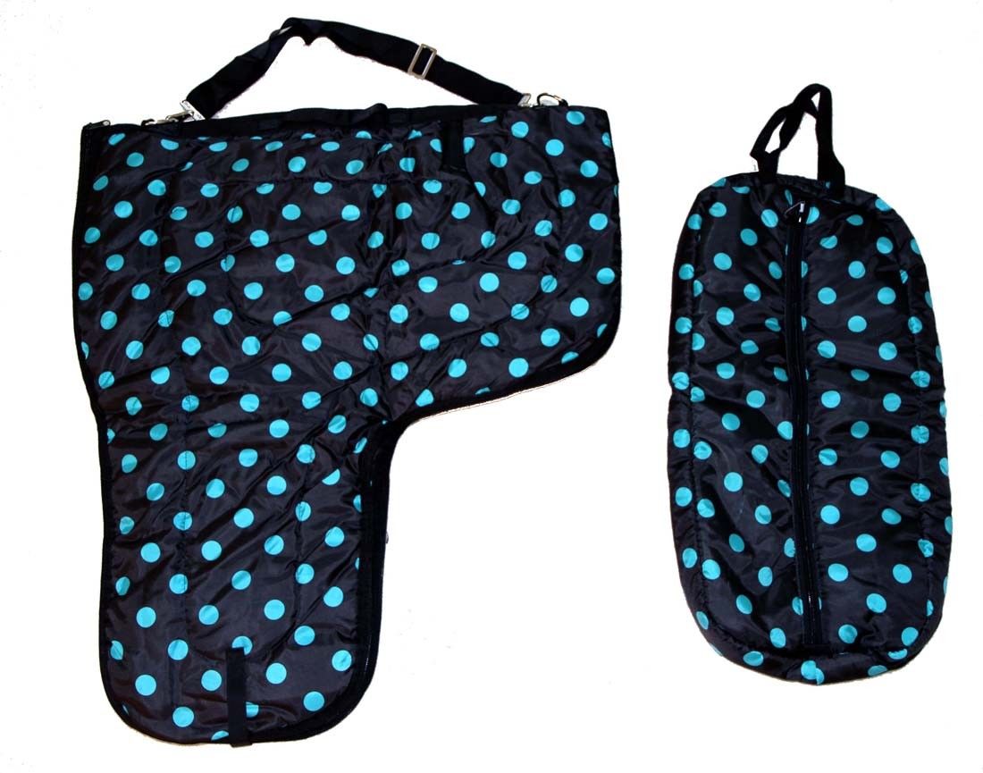 AJ Tack Western Padded Saddle and Bridle Carrier Set