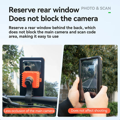 Magnetic Waterproof Bike Phone Holder Shock-Absorbing For 4.7–6.9‘’
