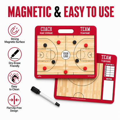 Custom WNBA Basketball Coaching Board 15.7 x 12.6 in (Magnetic)