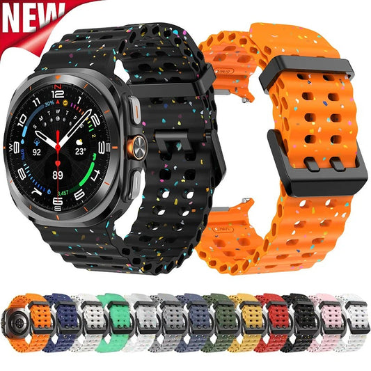 Ocean Silicone Samsung Galaxy Ultra Watch Band 47MM