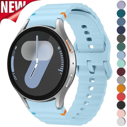 Silicone Samsung Galaxy Watch Band 7 FE 6 5 4 Ultra
