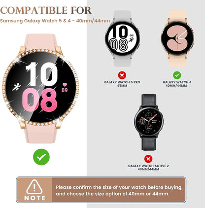 Diamond Samsung Galaxy Watch 4-5 40/44MM Case