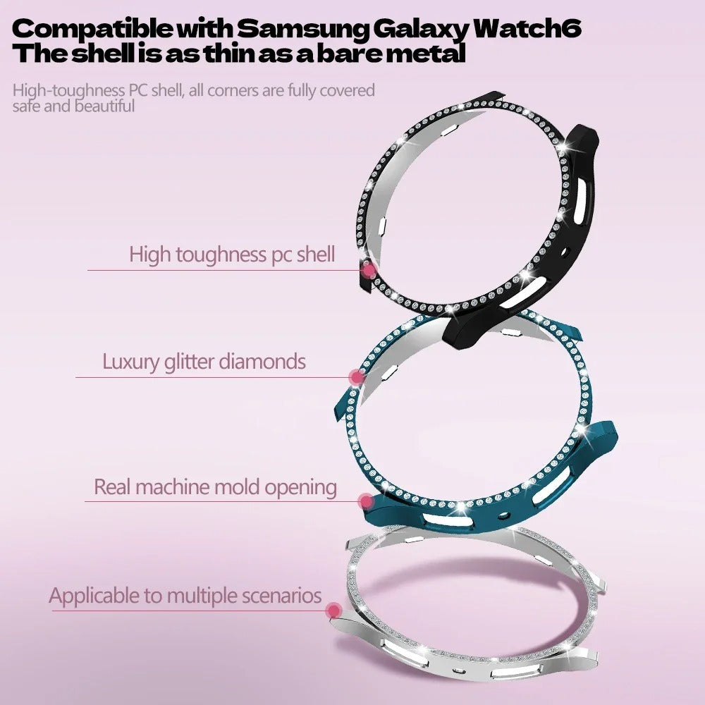 Diamond Samsung Galaxy  6 Watch Case 40mm 44mm