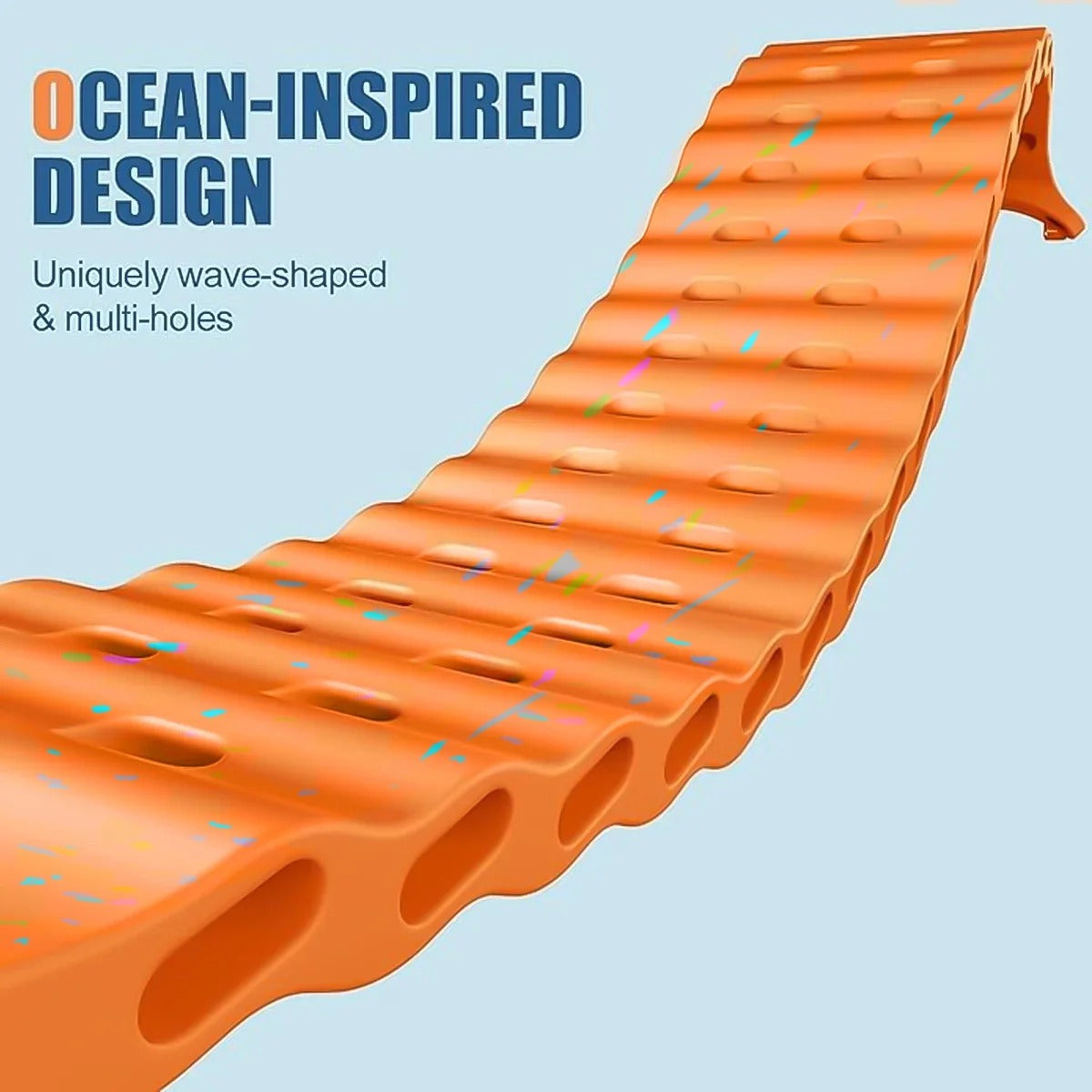 Ocean Silicone Samsung Galaxy Ultra Watch Band Silver Buckle 47MM