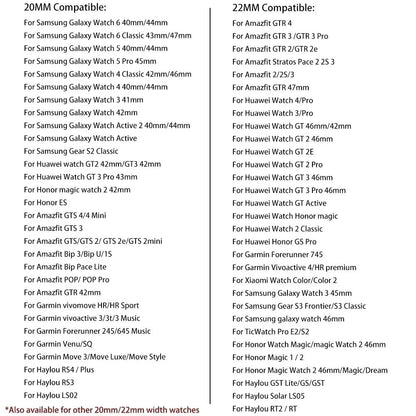 20mm, 22mm, Strap for Samsung Galaxy Watch 7 FE 6 5 4 5Pro 6/4Classic Silicone Band for Huawei GT5 Pro 46mm GT4/3Pro Bracelet (Kopya)