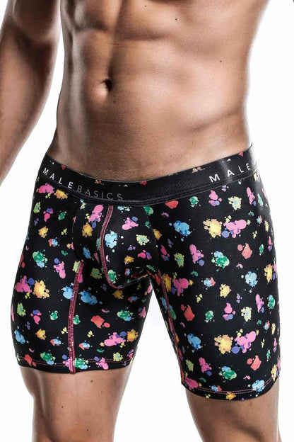 Malebasics Boxer Brief Hipster Black Splash