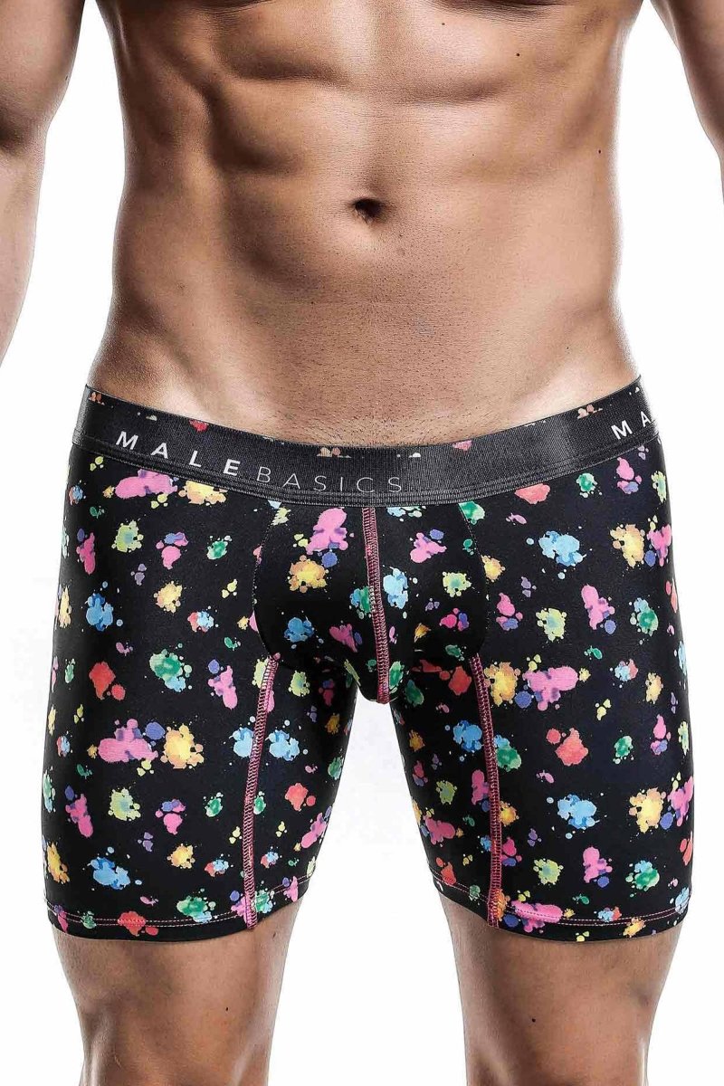 Malebasics Boxer Brief Hipster Black Splash
