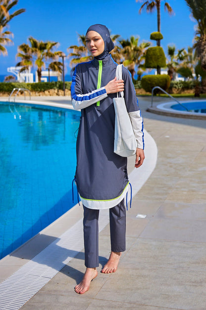 Fume Full Coverage Modest Swimwear Burkini Set M2514