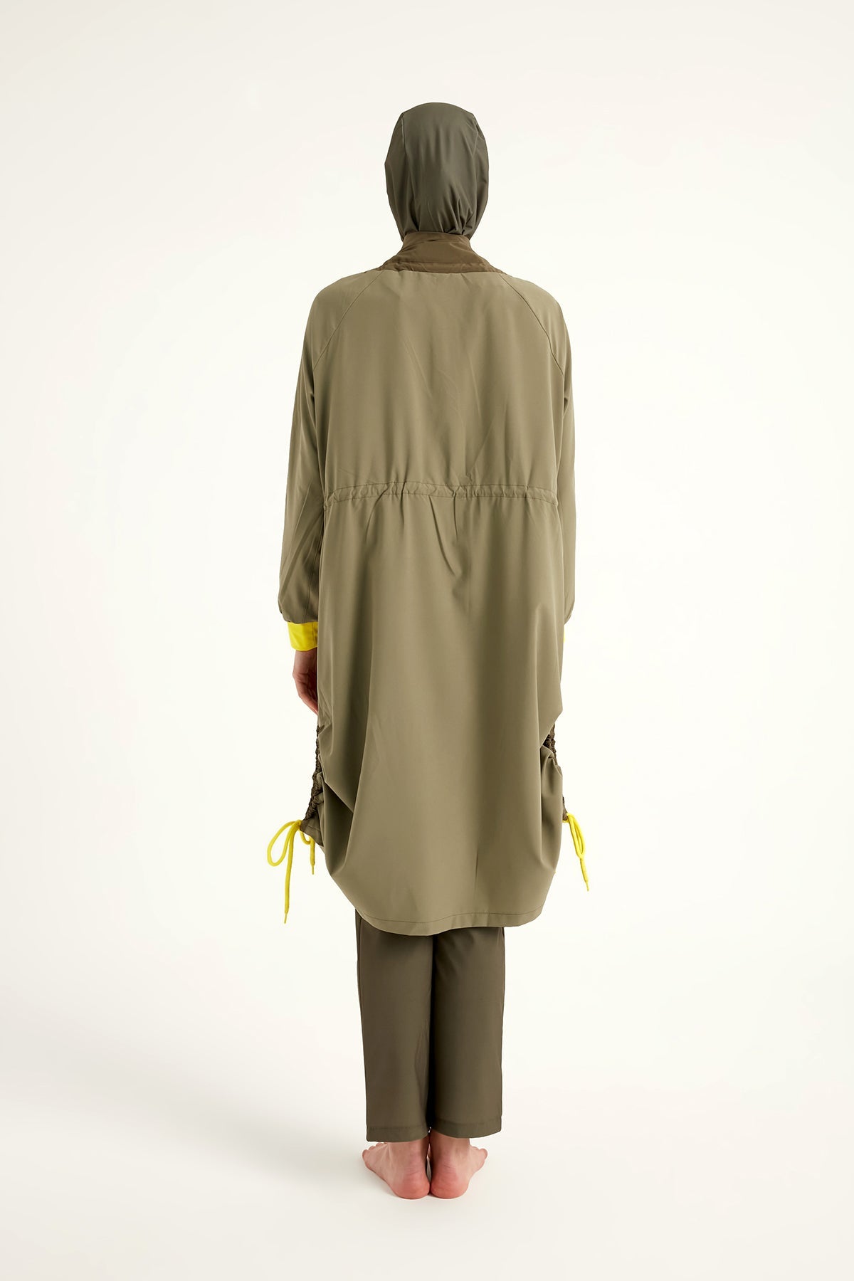 Khaki Full Coverage Swimwear Burkini Set M2524