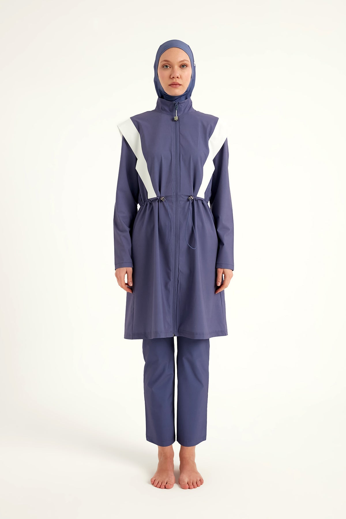 Marina Full Coverage Modest Swimsuit in Indigo - M2526-2