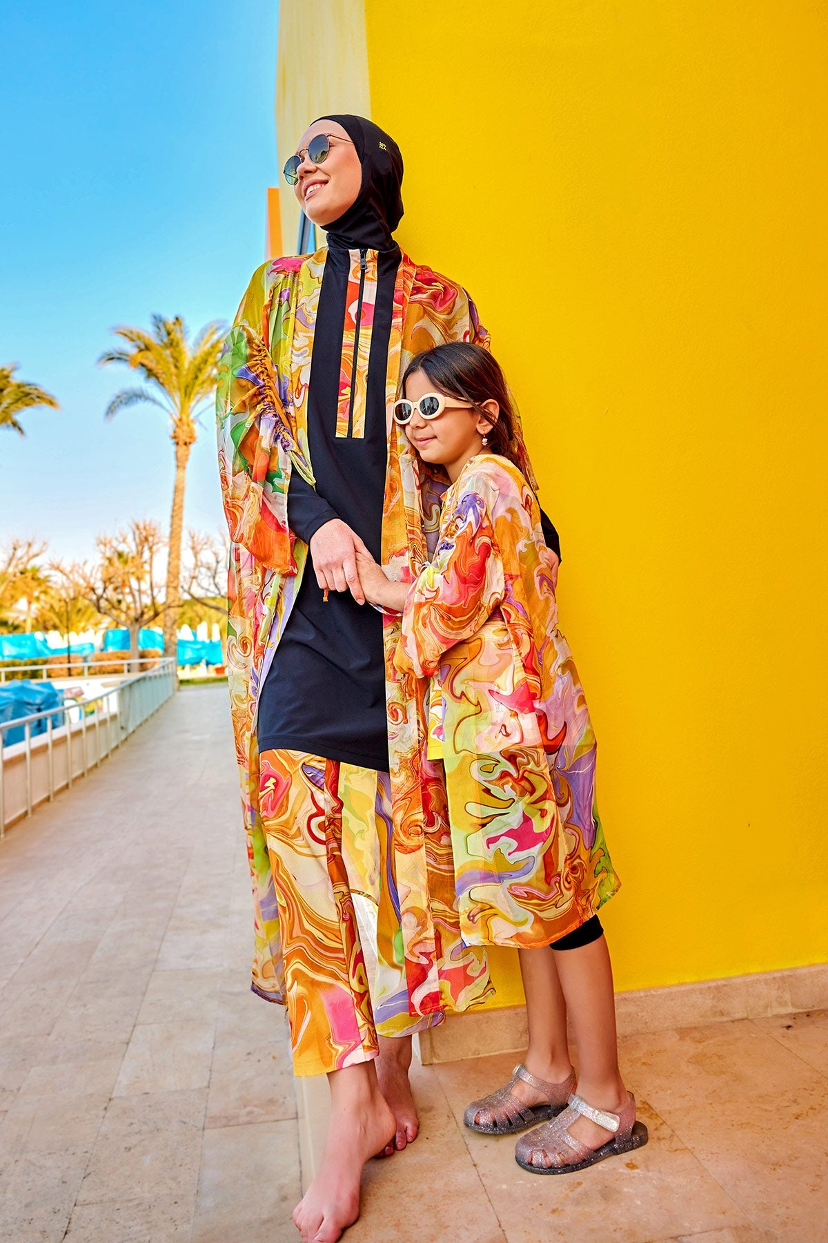Marina Colorful Chiffon Kimono for Girls - CP2504