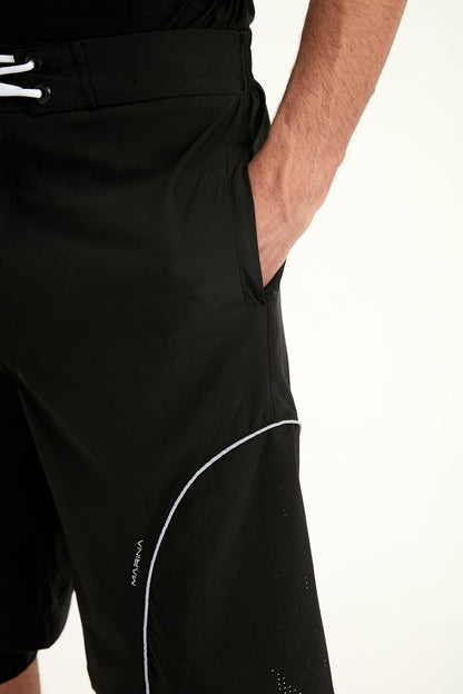 Marina Black Modest Men’s Swim Shorts - S2501-2