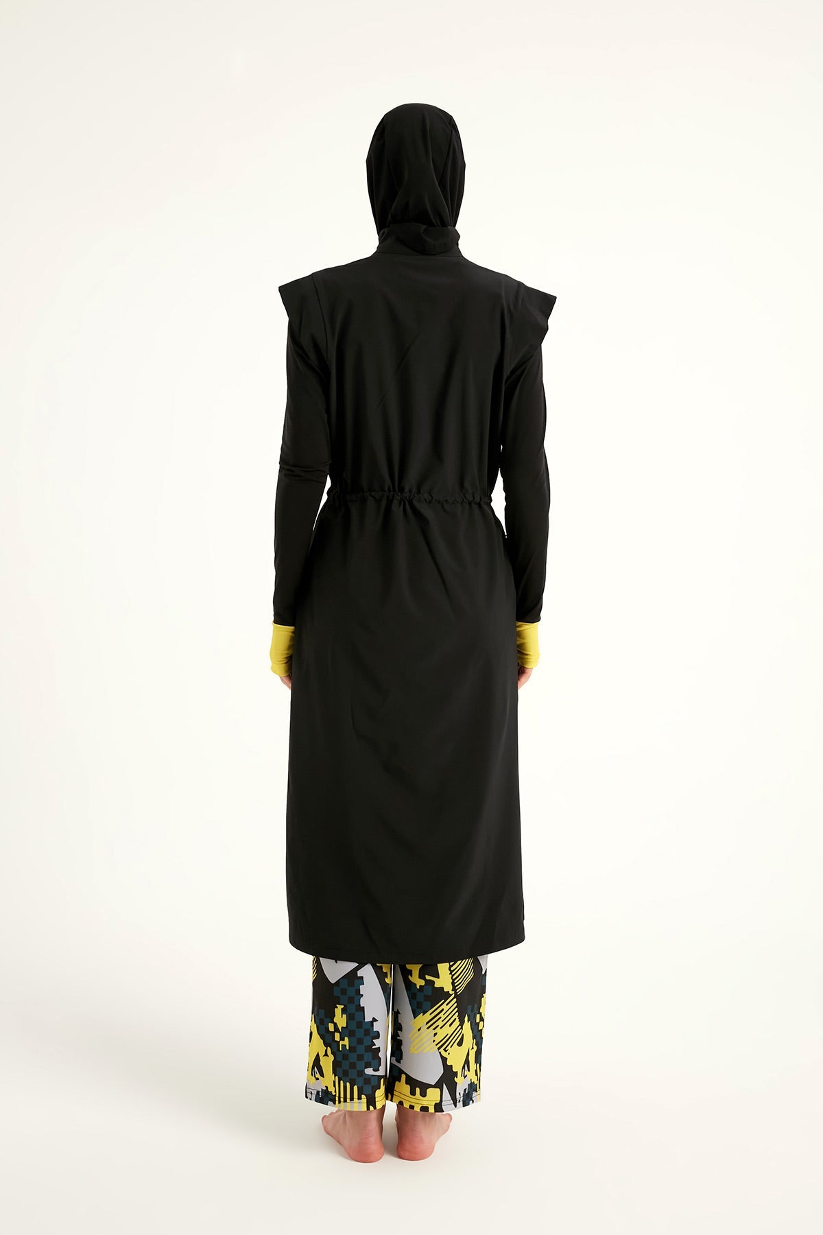 Marina Black Full Coverage Islamic Swimwear Burkini Set M2501-1