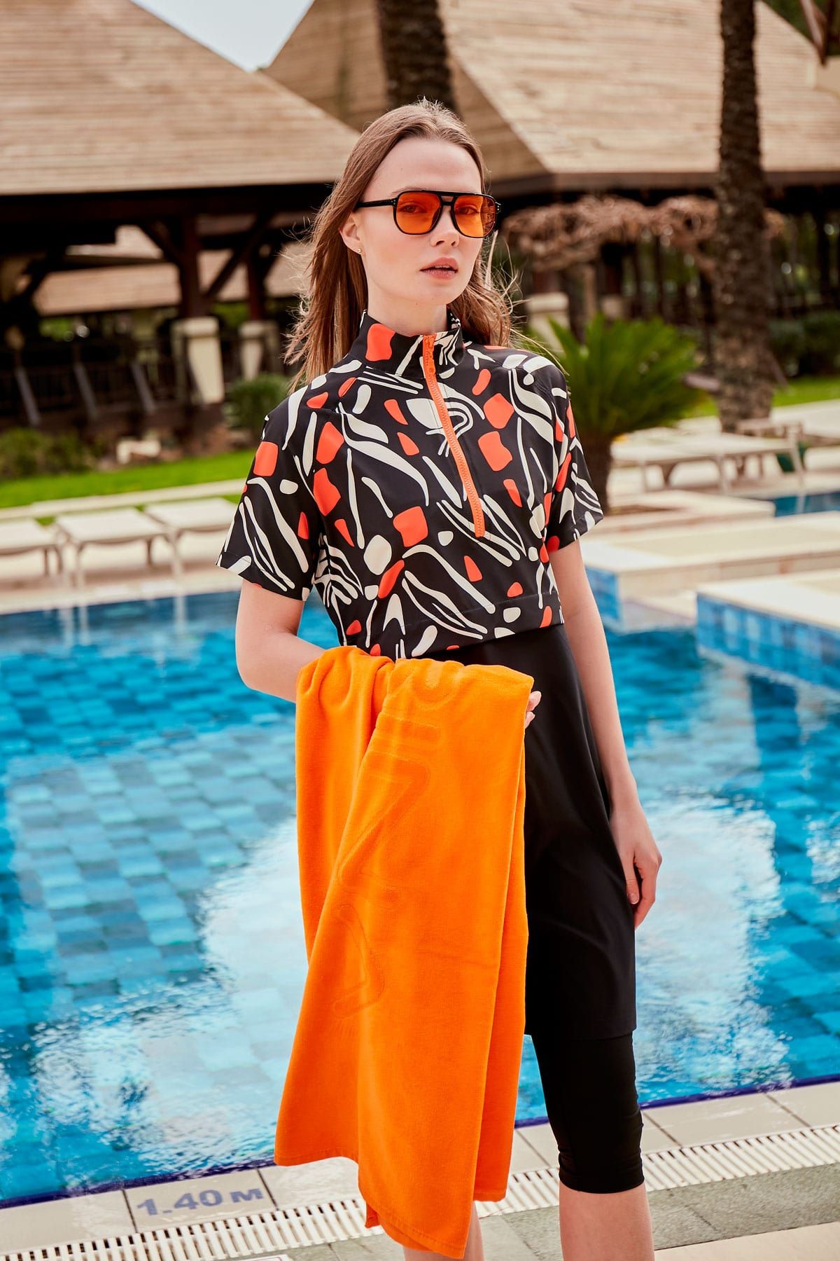 Orange Beach Towel PH23-12092
