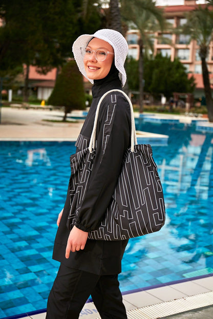 Colourful Burkini Modest Swimwear R2416