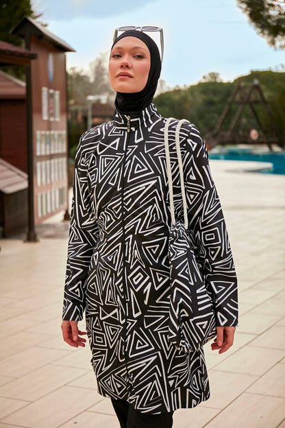 Colourful Burkini Modest Swimwear R2403