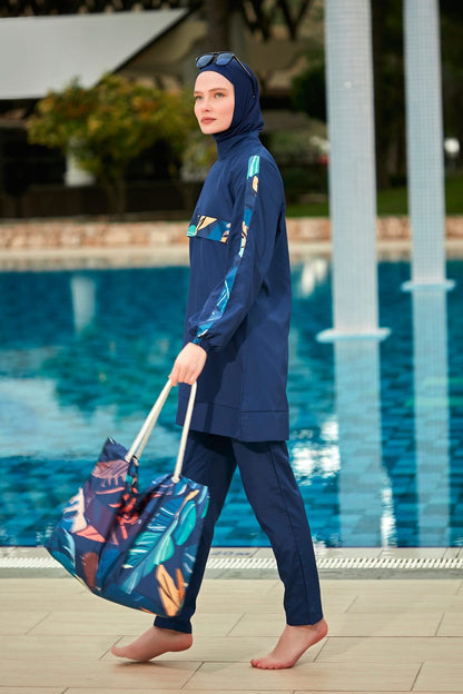 Colourful Burkini Modest Swimwear R2413