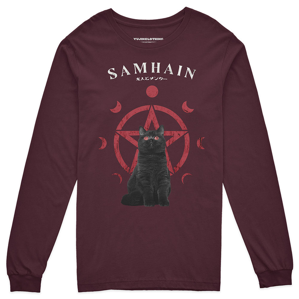 Samhain Cat Long Sleeve T-Shirt