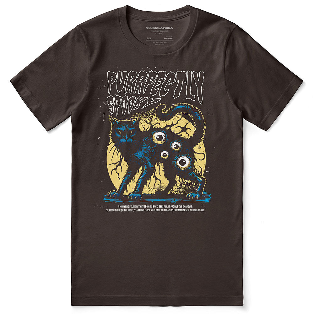 Spooky Vibes Cat T-Shirt