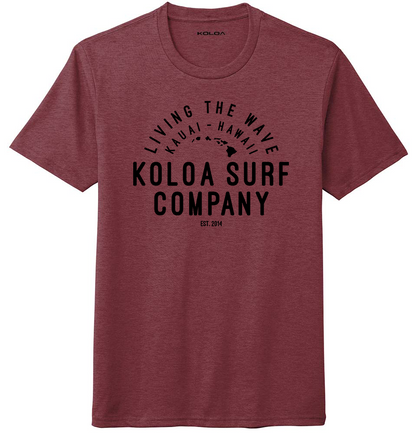 Koloa Simple Arch Comfort Tri-Blend T-Shirt