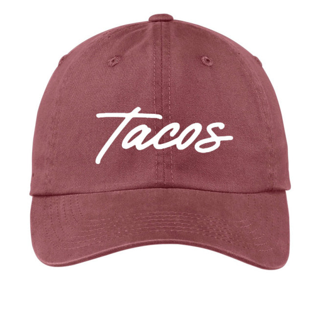 Tacos Cursive Baseball Cap