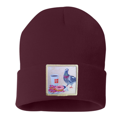 Pigeons Run on Donuts Beanie