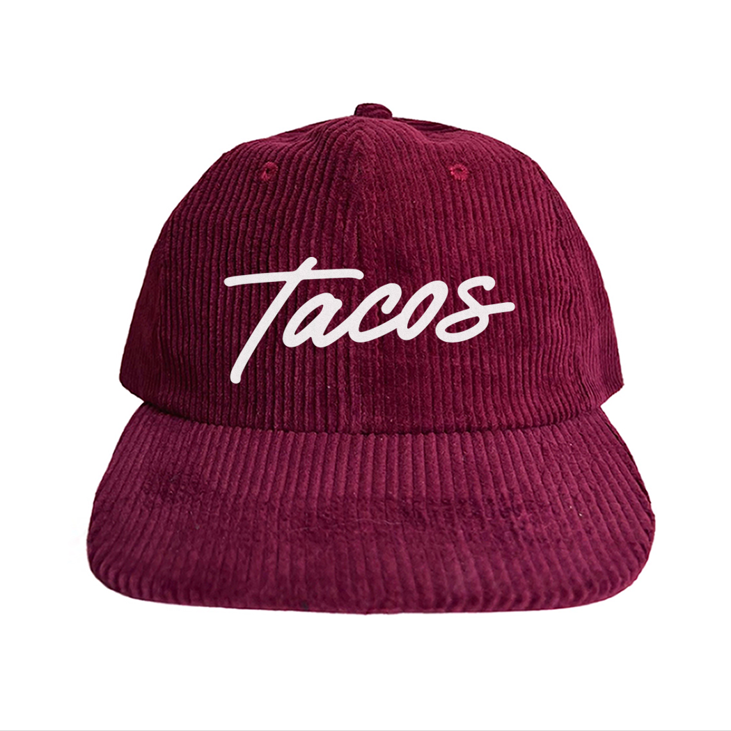 Tacos Cursive Corduroy Cap