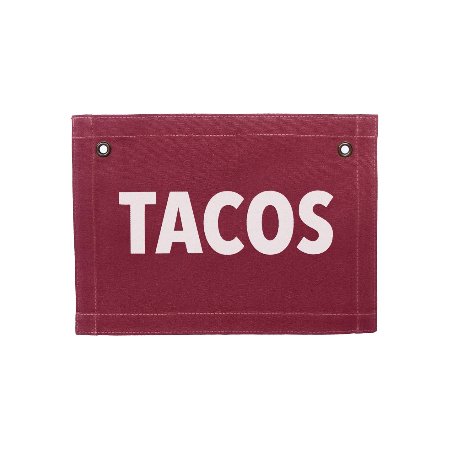 Tacos Small Canvas Flag