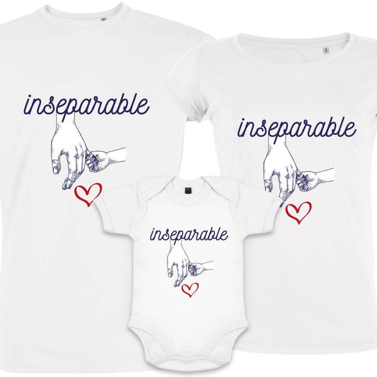 Inseparable Matching Family Organic Tees (Set of 3)