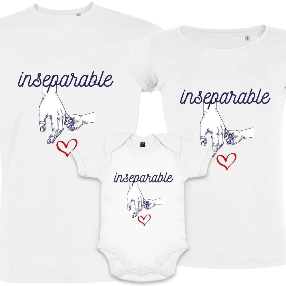 Inseparable Matching Family Organic Tees (Set of 3)