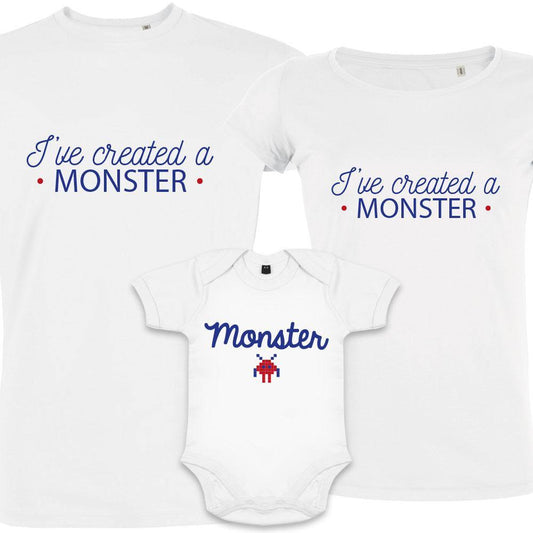 Monster Matching Family Organic Tees (Set of 3)
