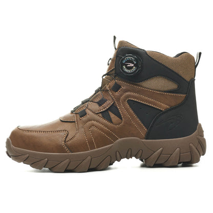 Maven 6" Knob-Lacing Non-Slip Steel Toe Boots